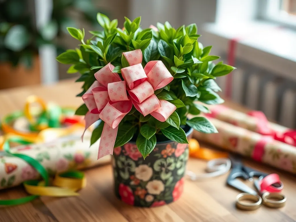 Jak zapakować kwiat doniczkowy na prezent?